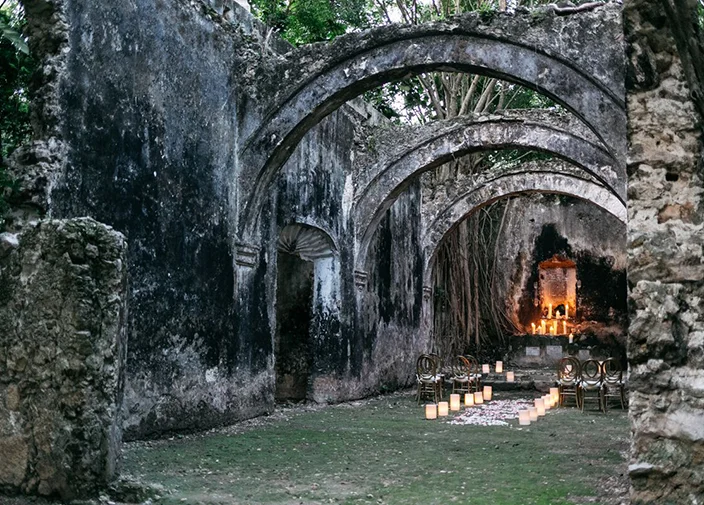 A Magical Time Worn Ceremony in Mexico at Hacienda Uayamon